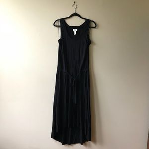 Andrea Jovine Black Knit Hi-Low Dress